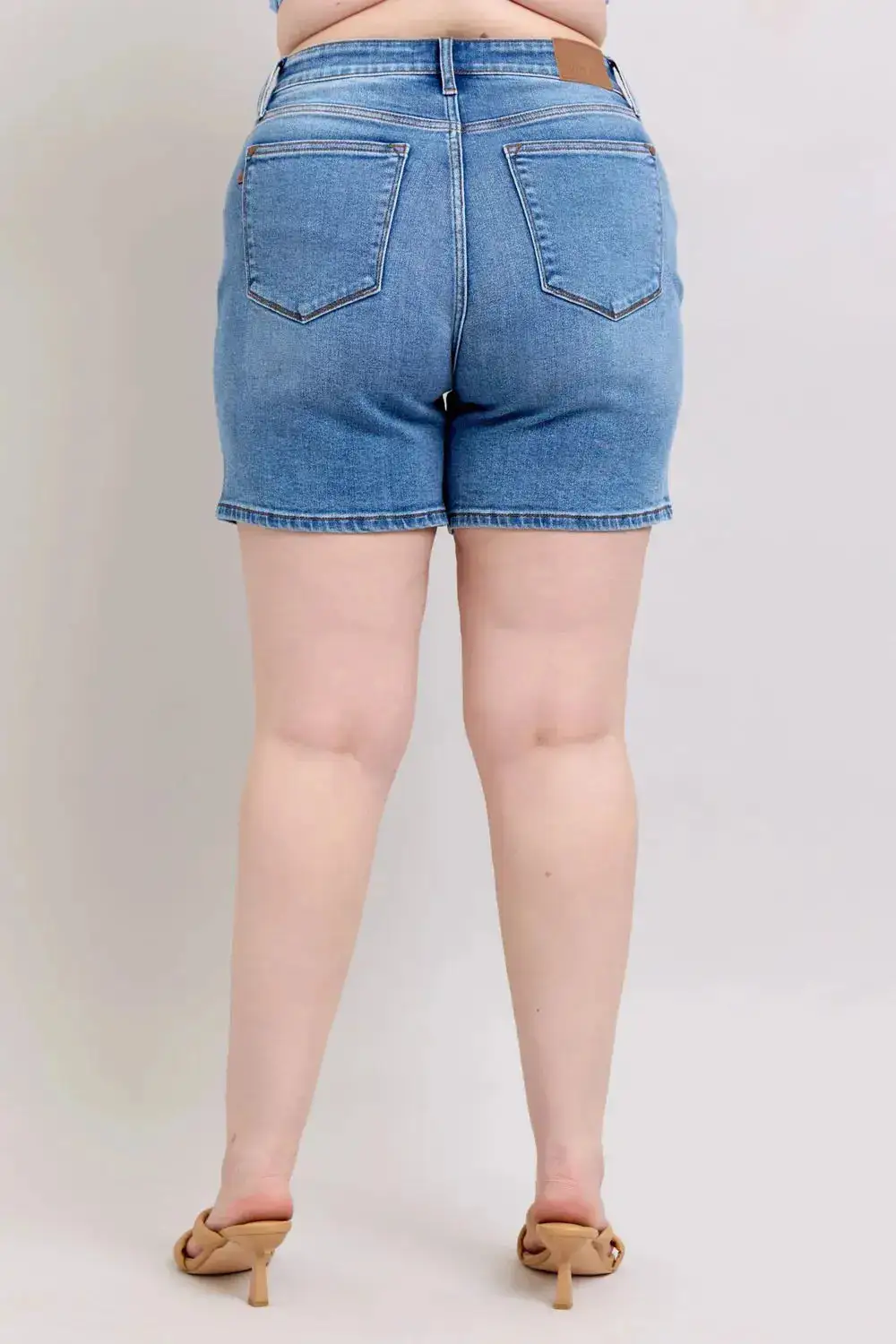 Cotton Stretch Denim Shorts