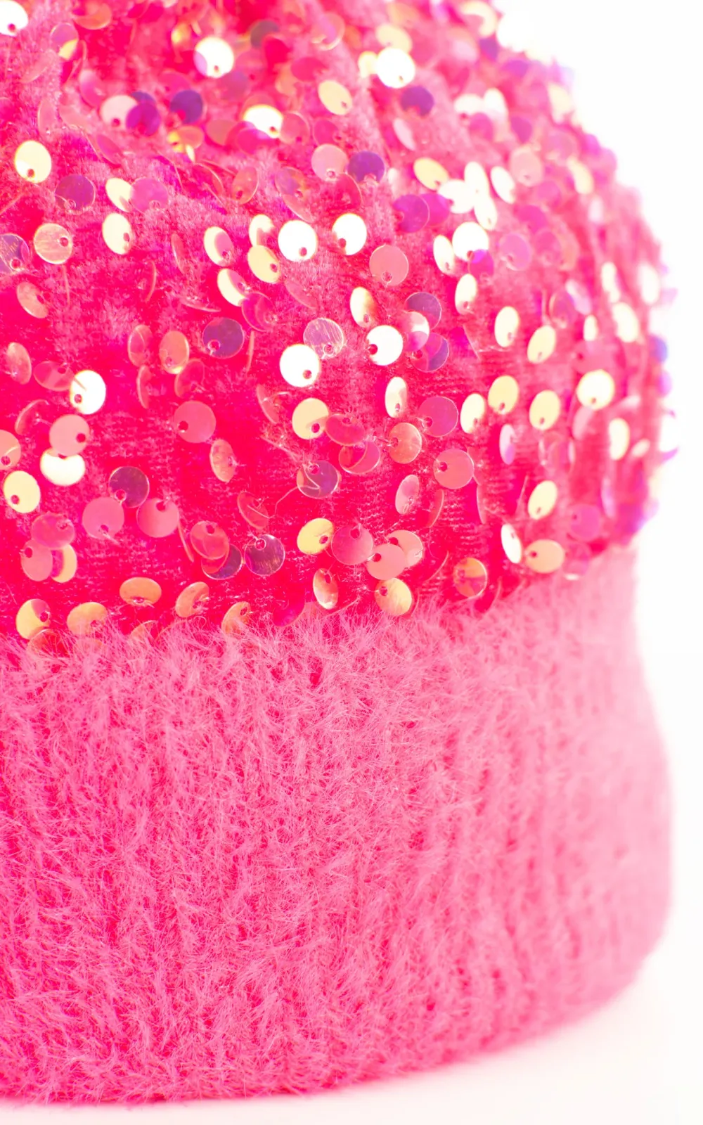 Cute Pink Fur Ball Hat