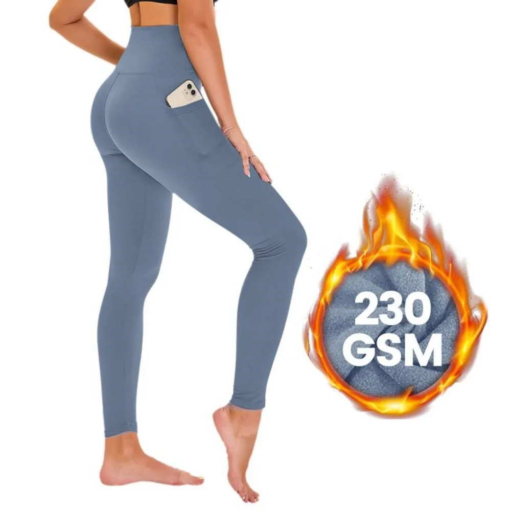 Women's High Waisted Fleece Yoga Pants