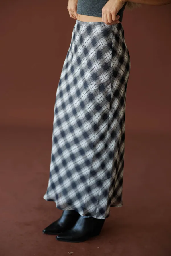 Plaid Maxi Skirt