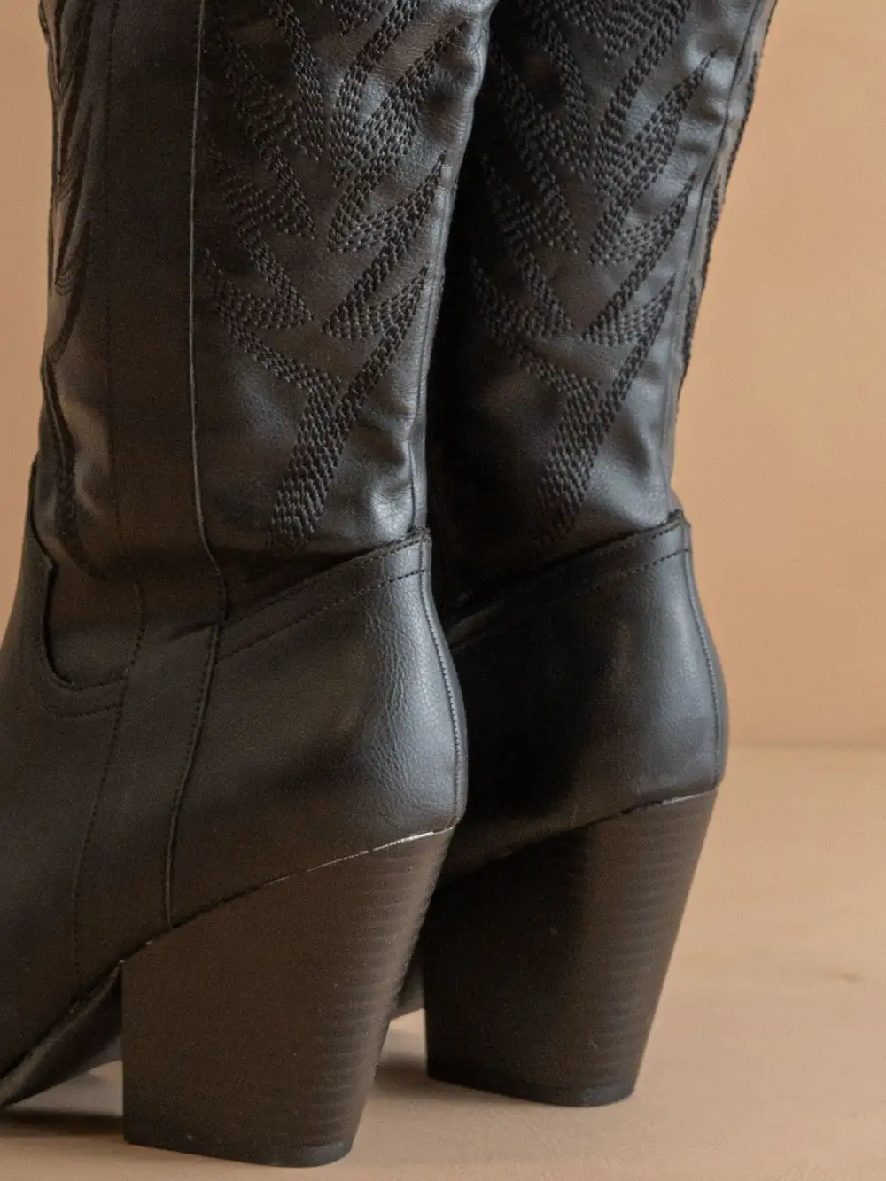 Classic Western Cowboy Embroidered Knee-High Boots