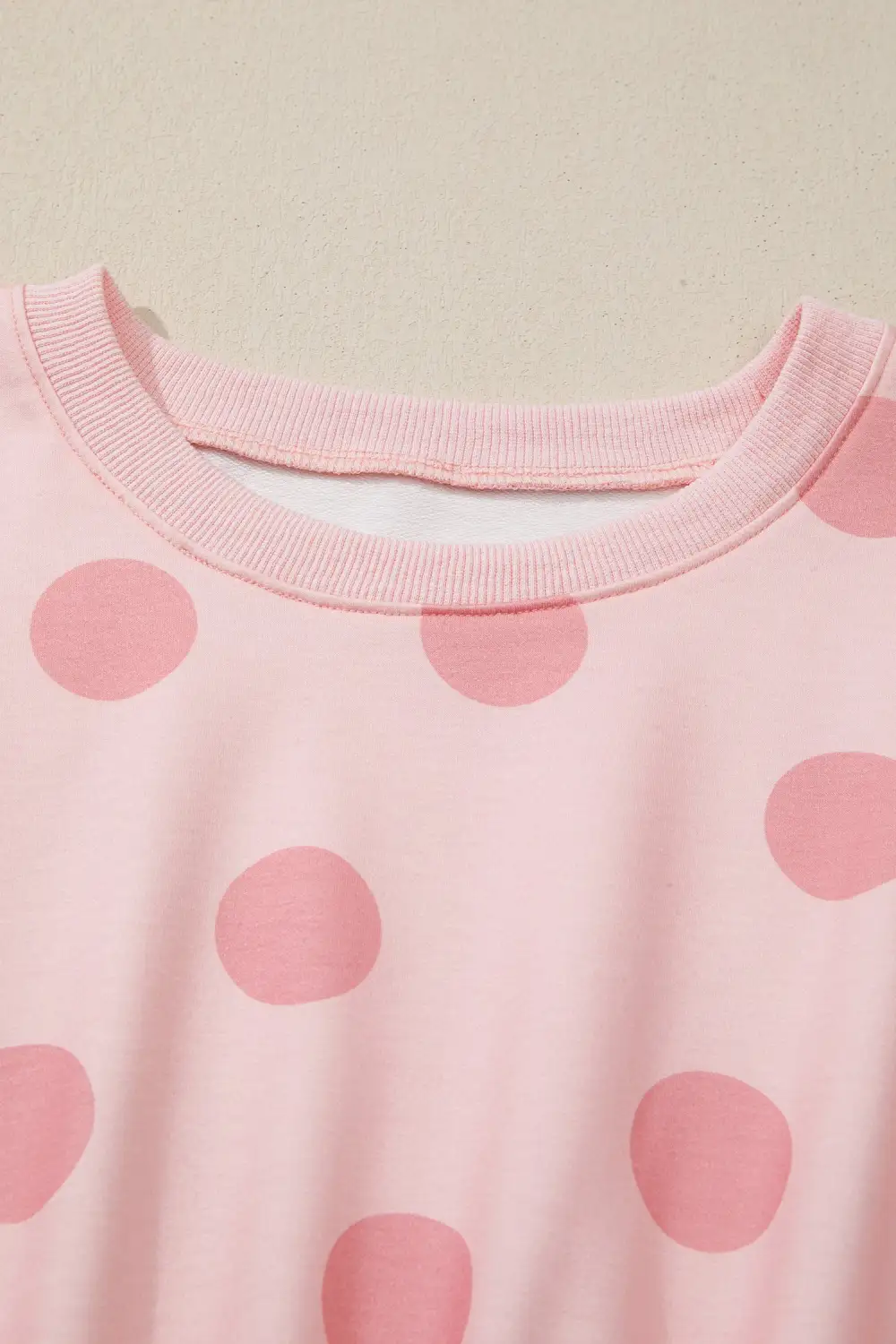 Polka Dot Printed Long Sleeve Mini Dress