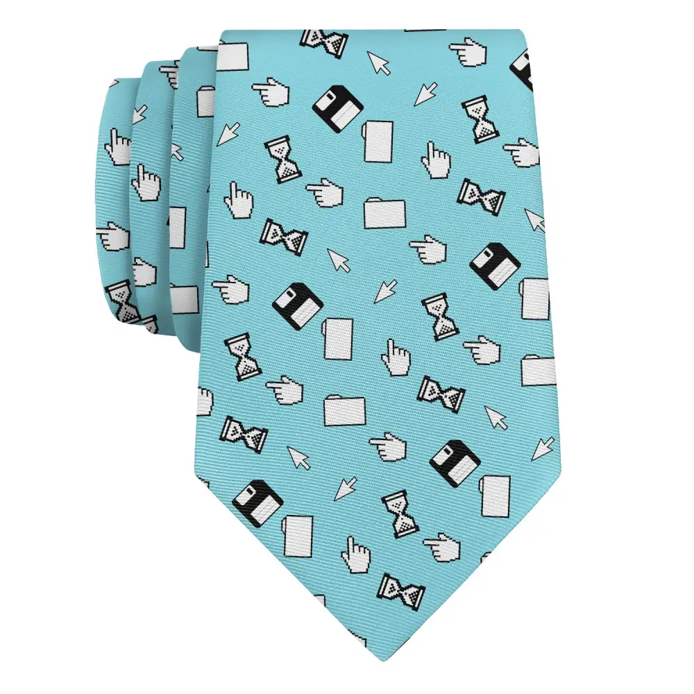 Computer Pattern Necktie
