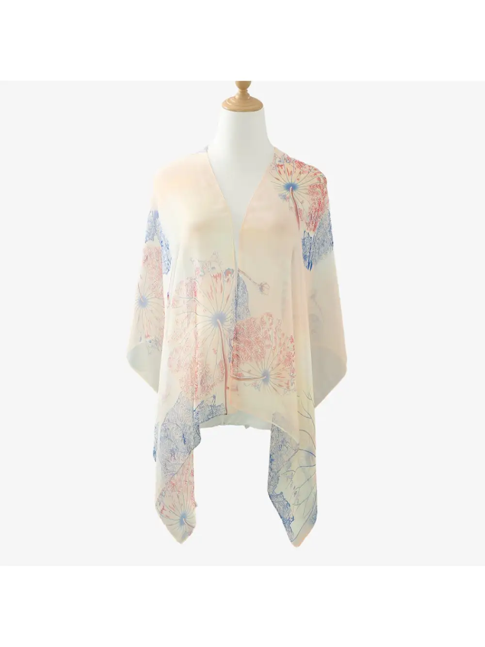 Spring Summer Pastel Floral Scarf