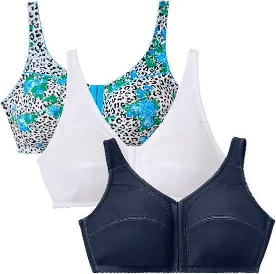 3PC-Seamless Breathable Gathered Thin Jelly Strip Bra Without Steel Ring