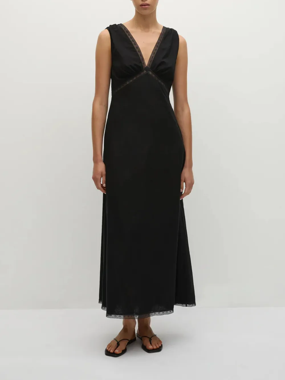 Casual Style Maxi Dress Black