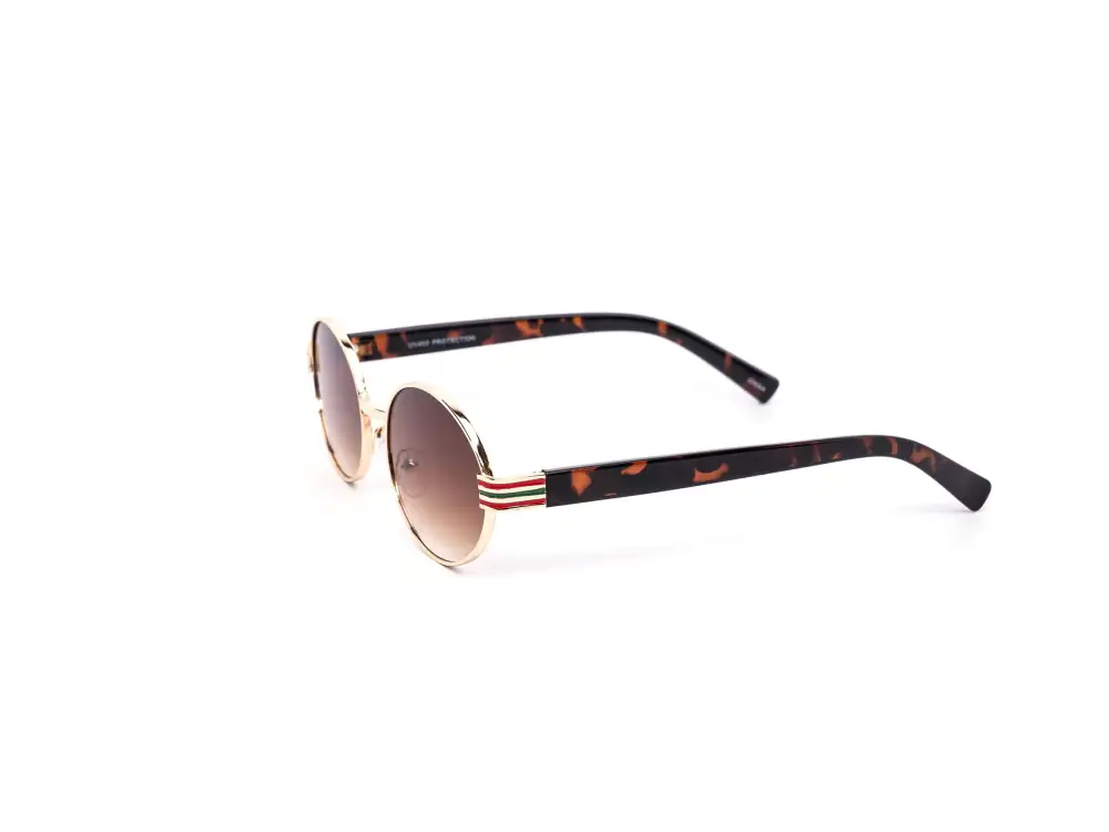 12-Pack Metal Oval Gradient Sunglasses