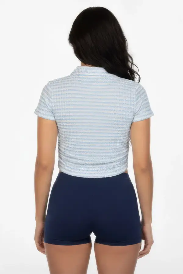 Relaxed Striped Polo Shirt