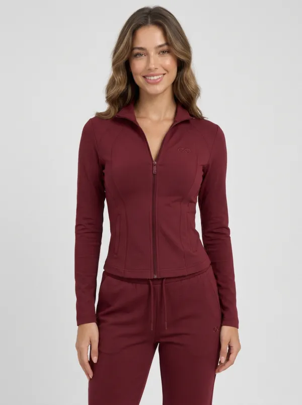 Women's Sage Green Full-Zip Jacket & Jogger Set