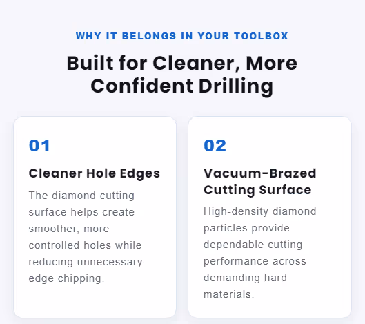 Diamond-Edge Bits for Controlled Openings — product detail 4
