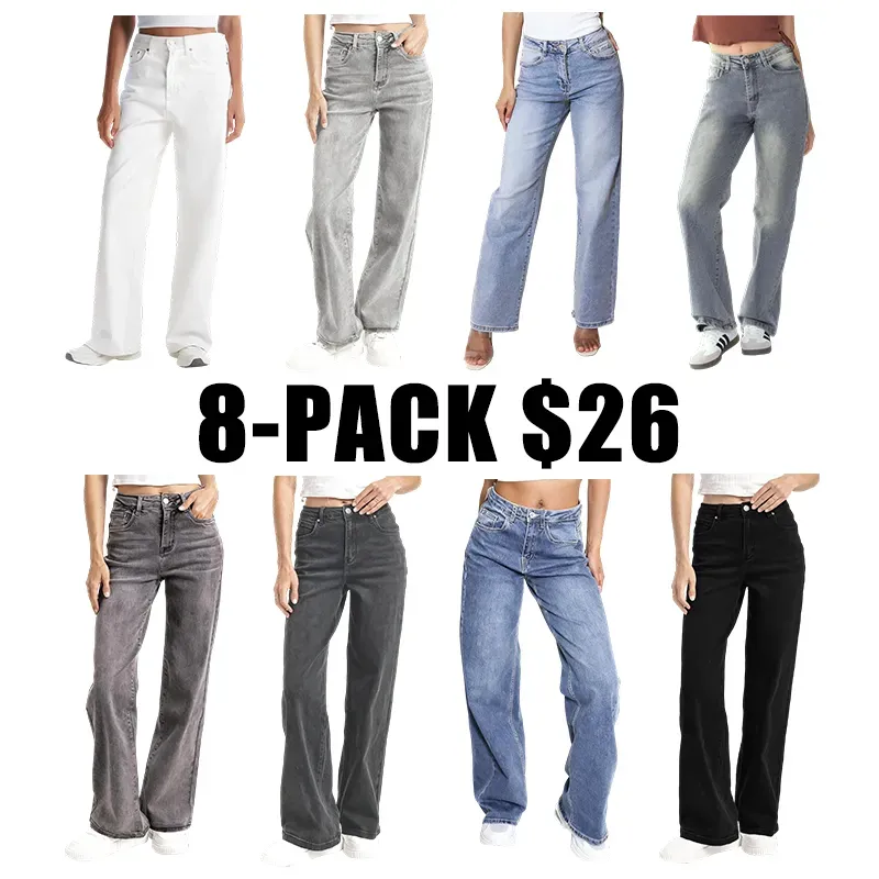 🔥Last Day 50% Off 🔥Women's Minimalist High Waist Denim Stretch Wide Leg Jeans