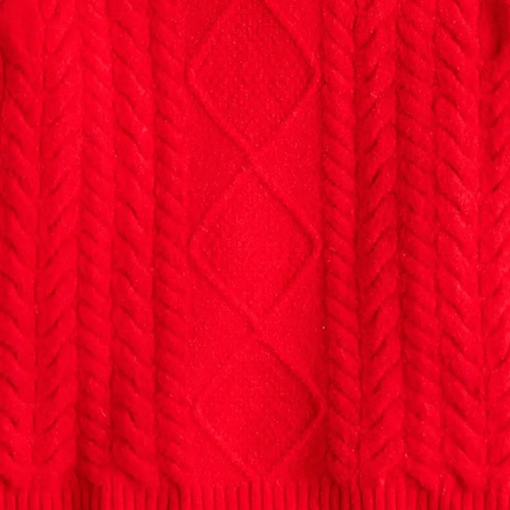Crew Neck Cable-Knit Sweaters