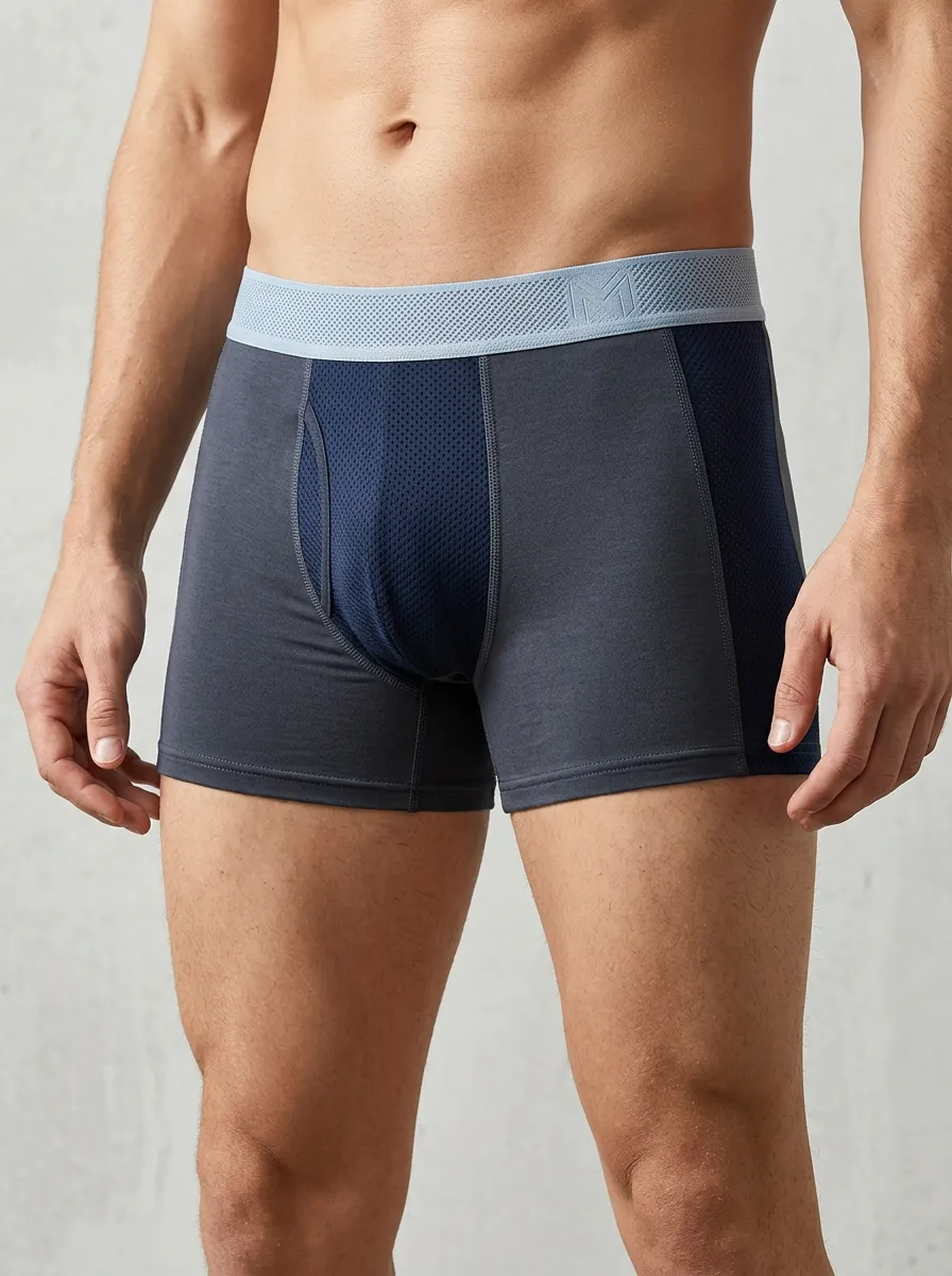 Essential Athletic Performance Mesh Panel Boxer Briefs