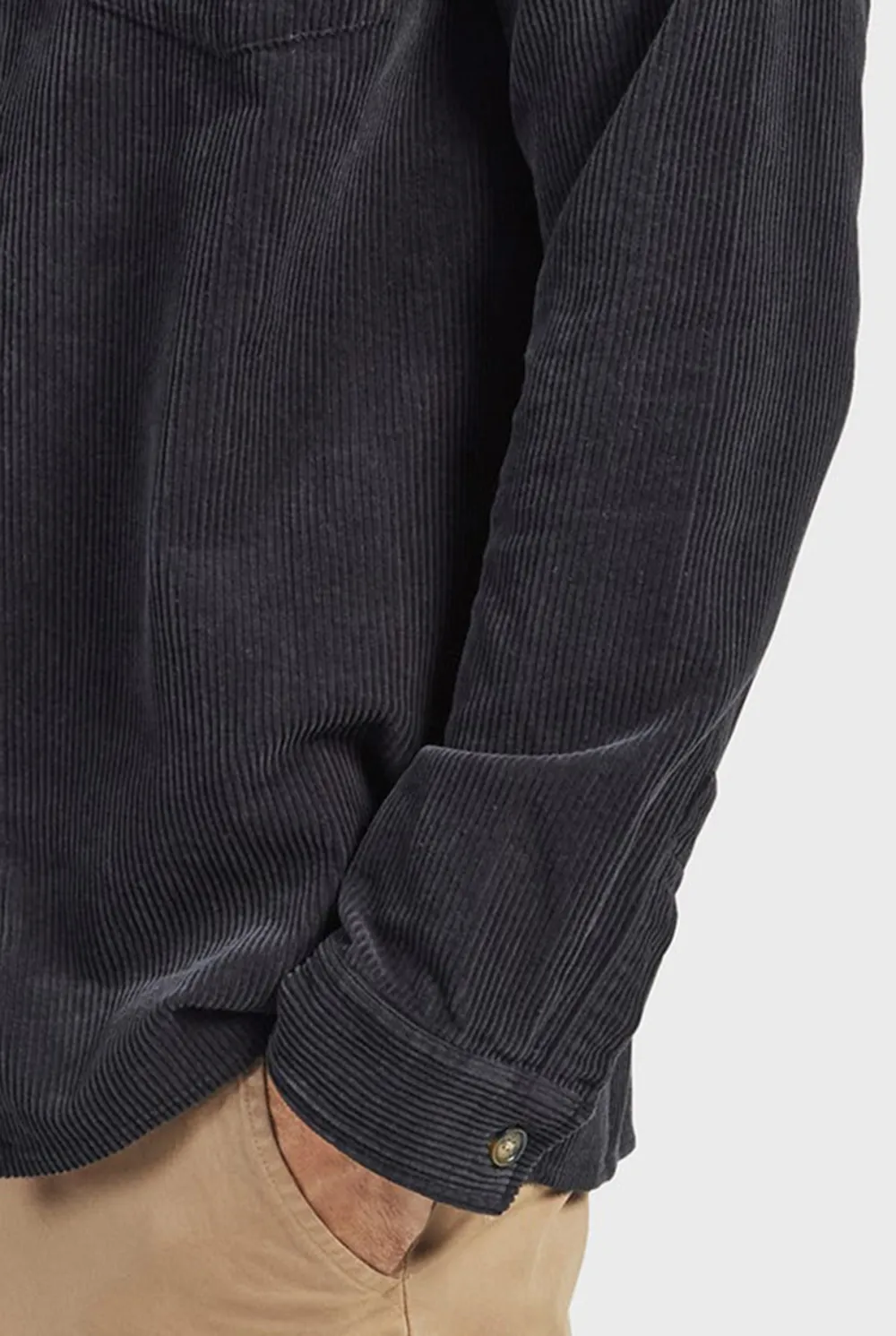 Lebowski Cord Overshirt-Navy