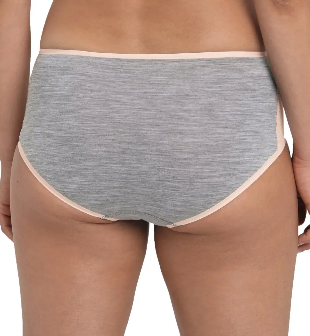 Classic Mid-Rise Mesh Cotton Full-Coverage Brief Panty