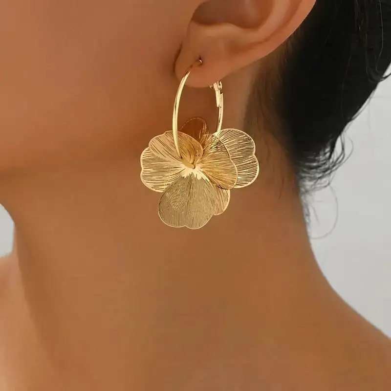 Petal Whisper Hoops