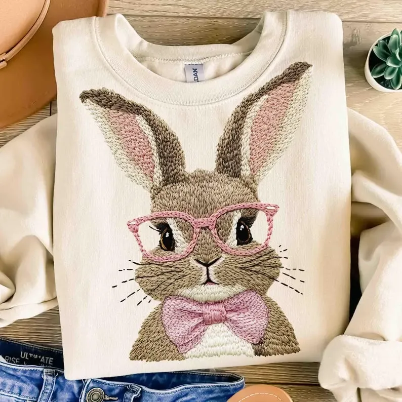 Retro Easter Bunny Sweatshirt