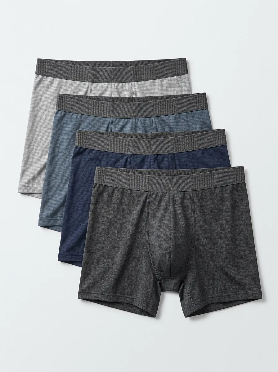 Daily Style Men' Four Pack Boxer Briefs