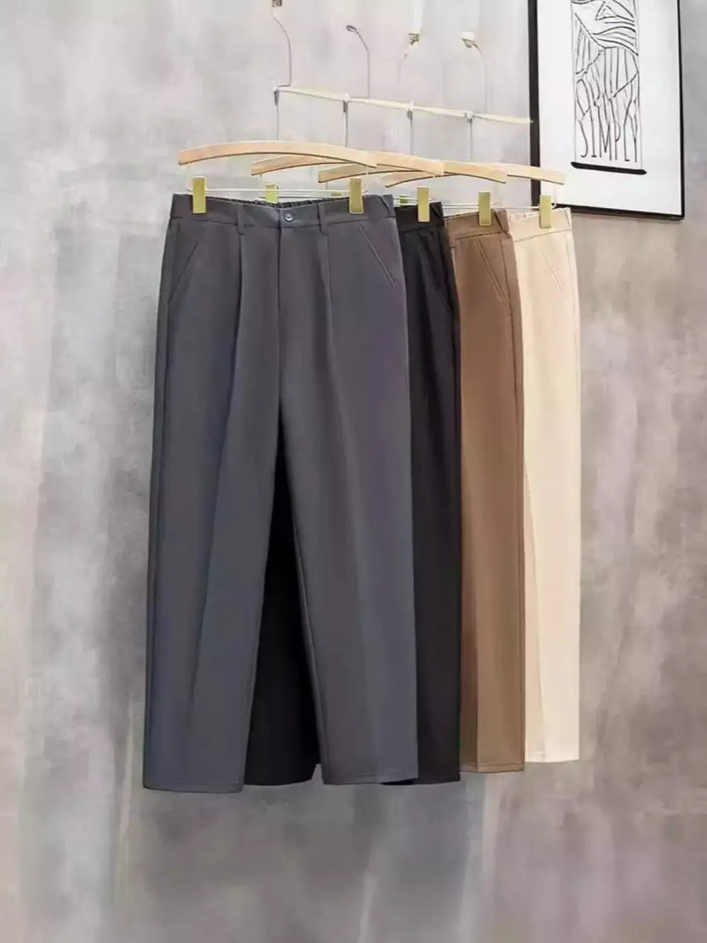 Men's Plus Size Classic Straight Leg Pants