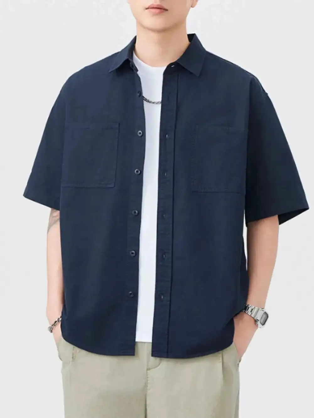 Button Up Half Sleeve Shirt