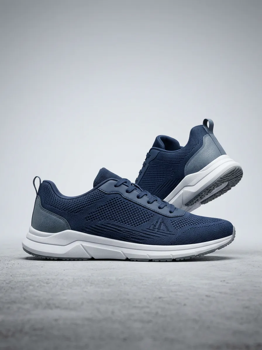 Contemporary Geometric Graphic Winter Look Men's Running Shoes