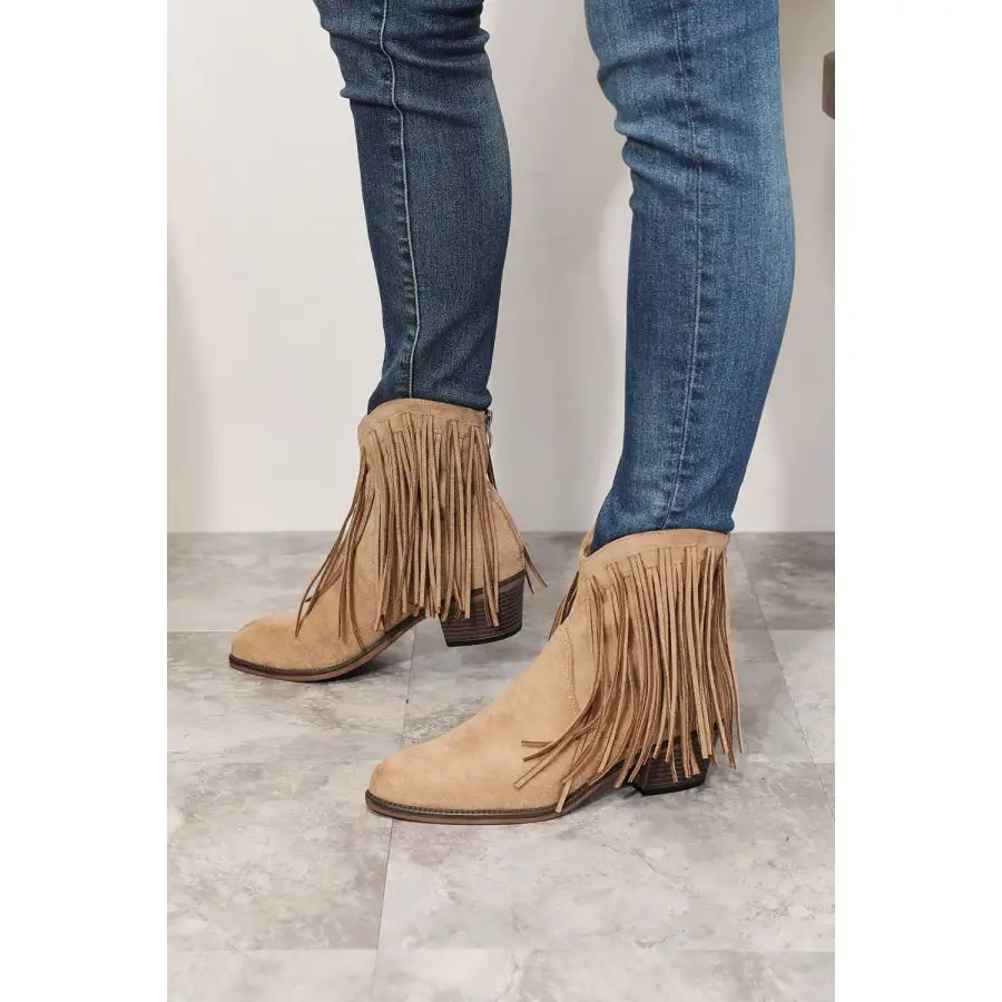 Classic Legend Women S Fringe Cowboy Western Ankle Boots