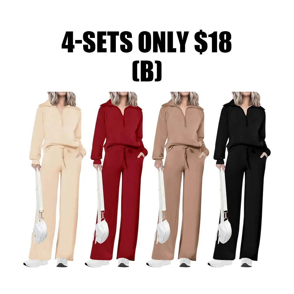 Women'S Casual 2-Piece Sweatsuit Set