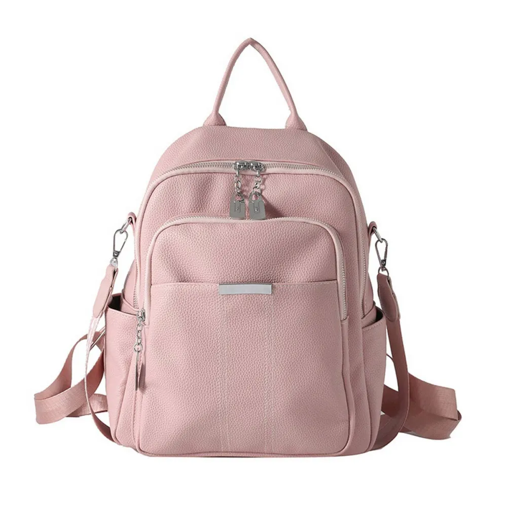 Minimal Compact Textured Backpack