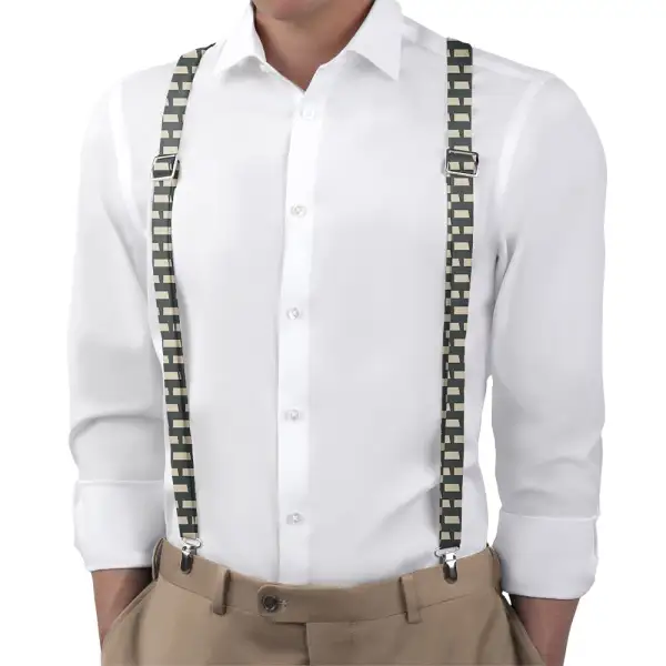 Linear Outline Motif Suspenders