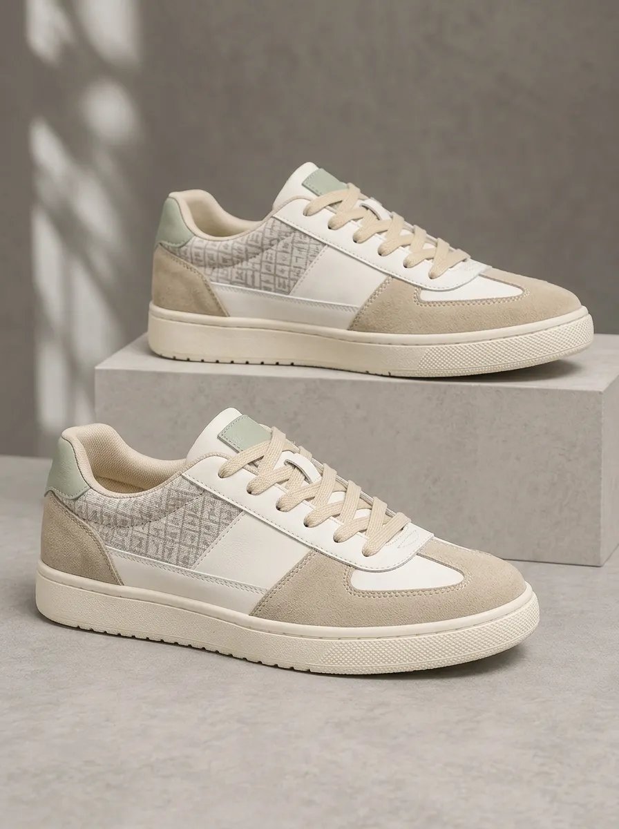Men's Street Style Geometric Pattern Patterned Minimal Skate Shoes