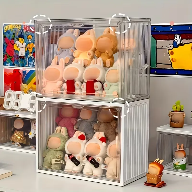 Stackable Clear Acrylic Plush Toy Display Case