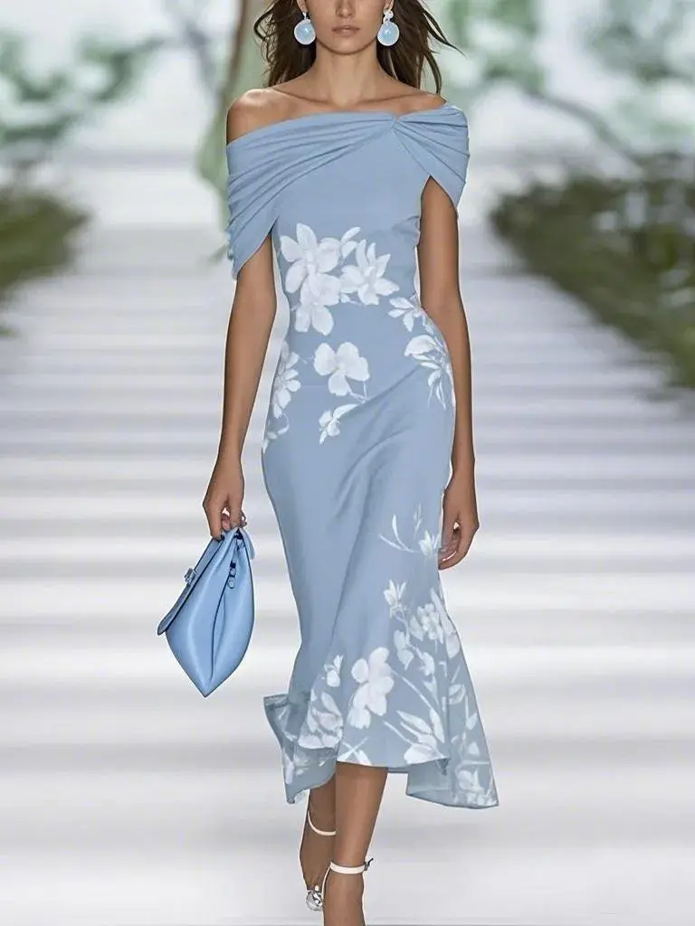 Chic Refined Women's Floral Maxi Dress