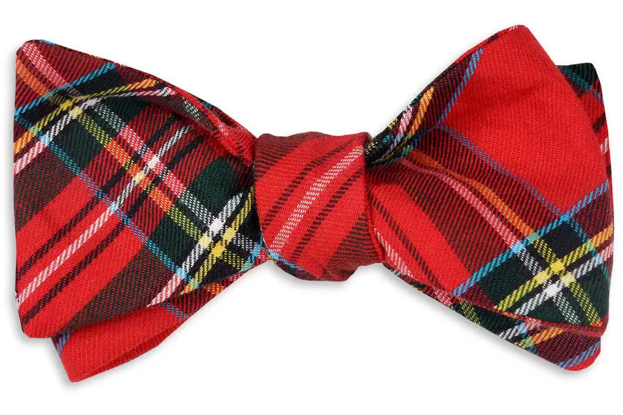 Charming Weekend Plaid Bow Tie