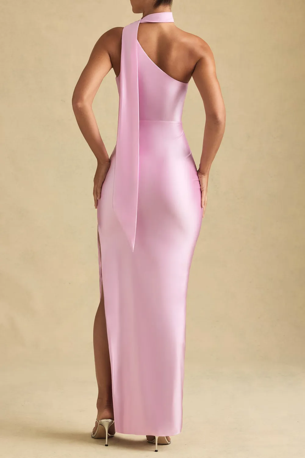 Slim Fit Intellectual Fashion Satin Dress
