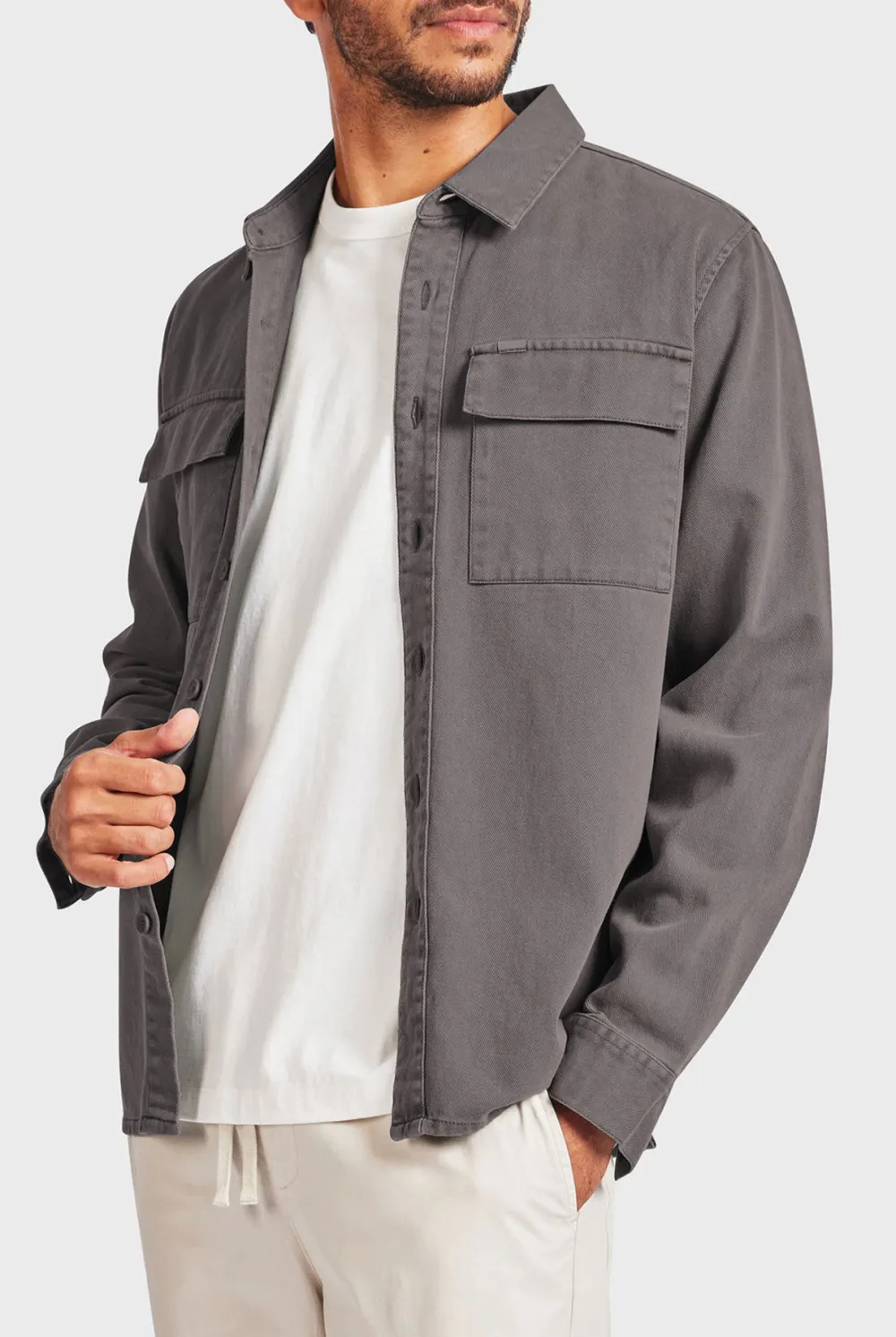 Essential Overshirt- Dutch blue
