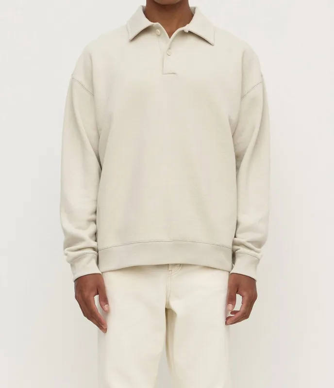 Limestone Fleece Polo Sweatshirt