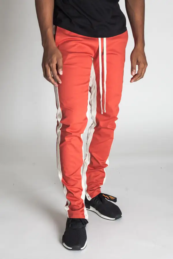 Men's Relaxed Skinny Raw Hem Track Pants