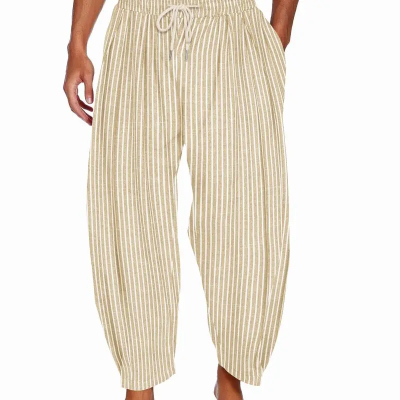 Men's Cotton Linen Harem Pants