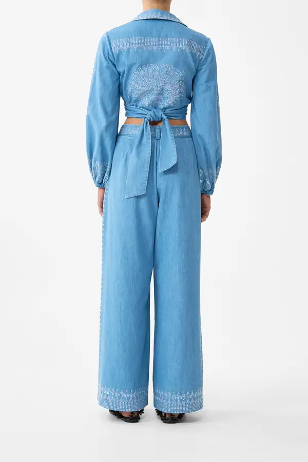 Cropped Wrap Shirt