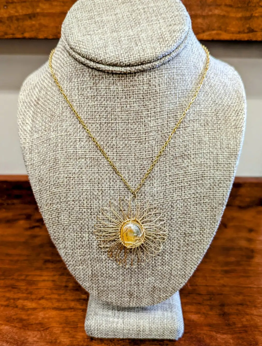 Sunburst Gemstone Necklace