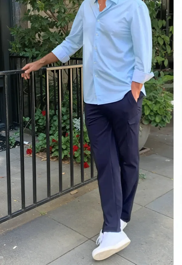 Navy Cargo Pants