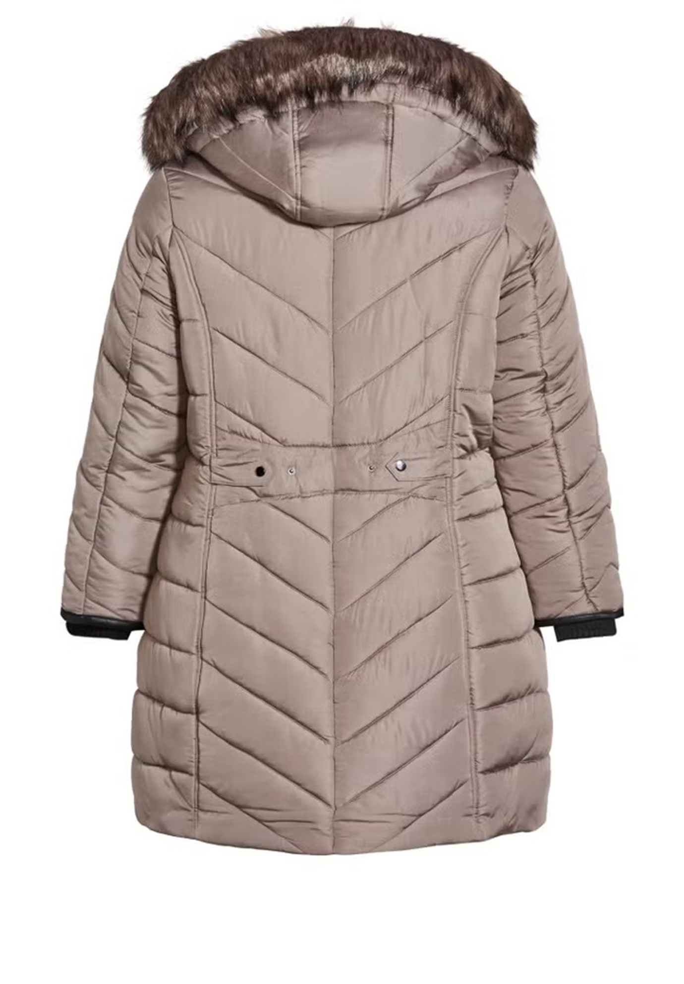 Double Zipper Mid Length Down Jacket