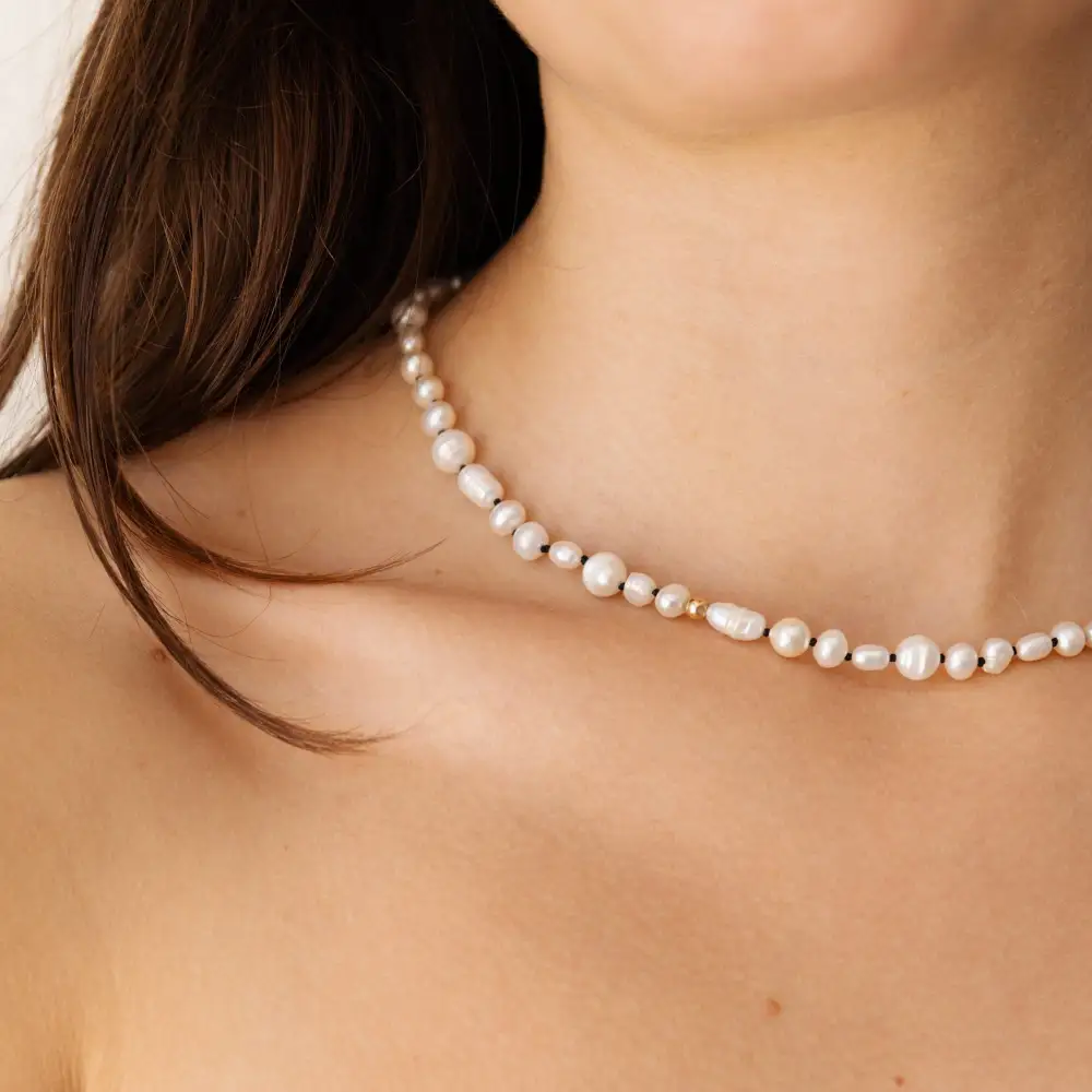 Beaded Cultured Pearl Necklace