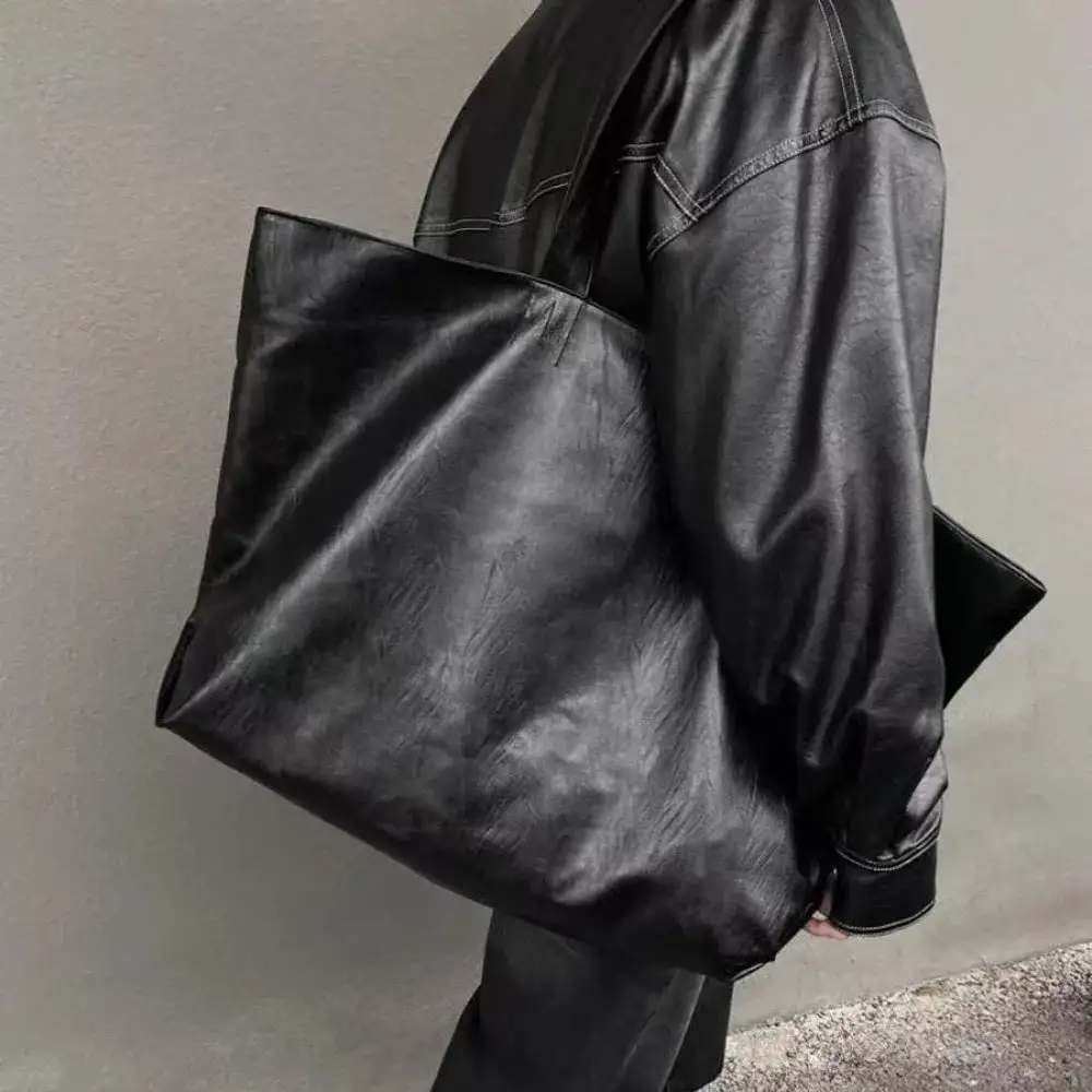 Modern Structured Soft Tote Bag