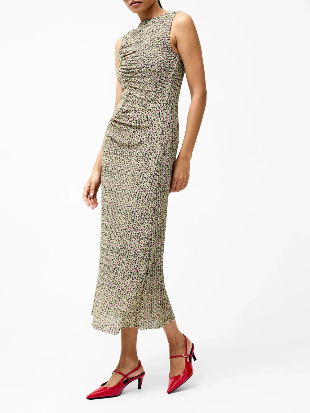 Playful Art Print Sleeveless Dress