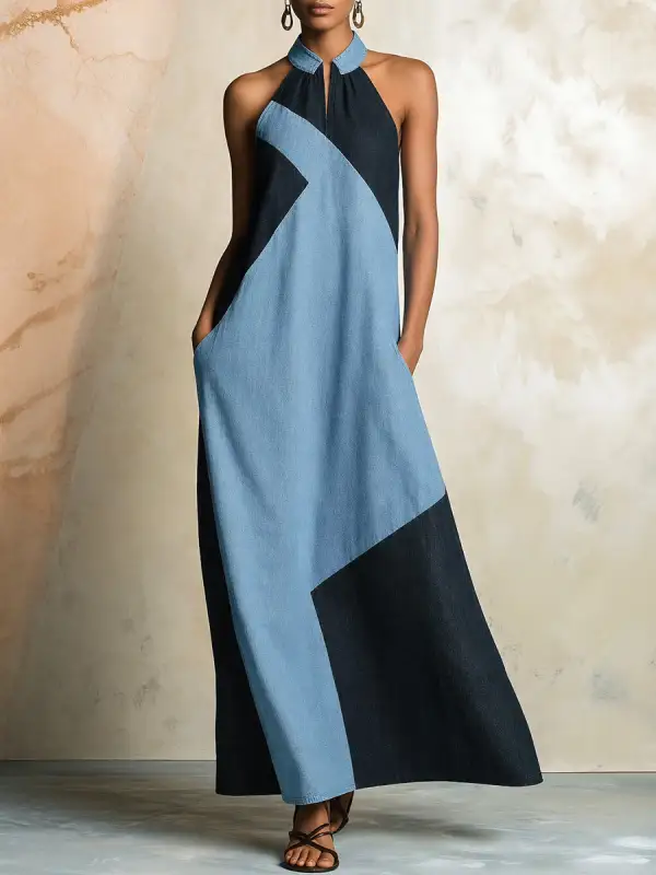 Halter Neck Maxi Dress
