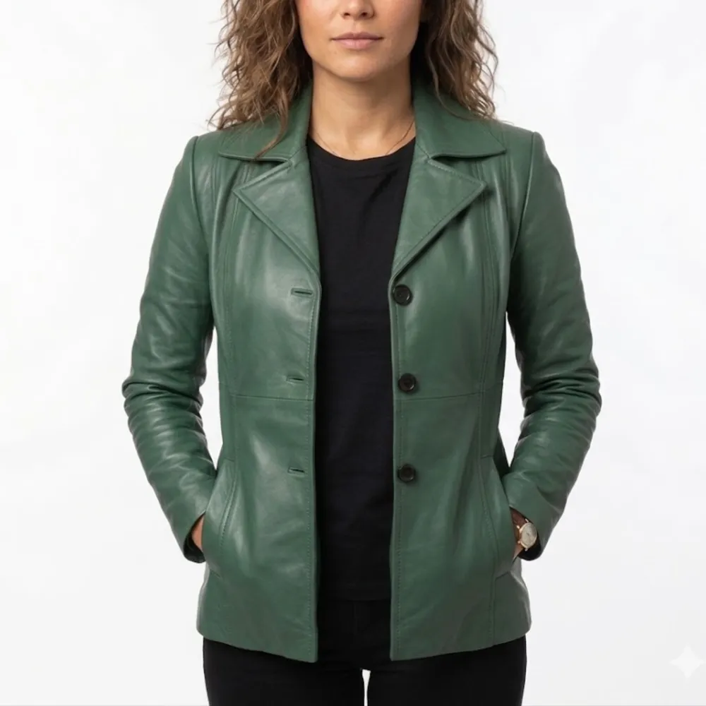 Winter Sheepskin Leather Coat