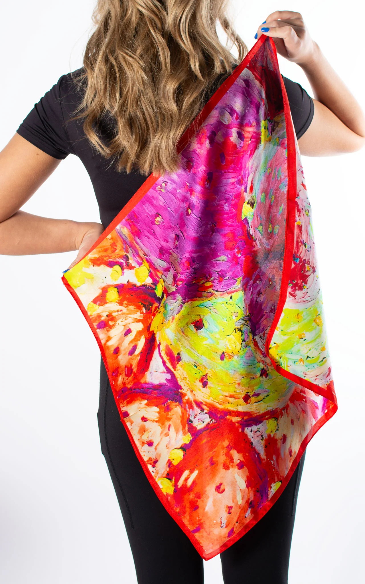 Fashion Abstract Art Print Women's Square Scarf