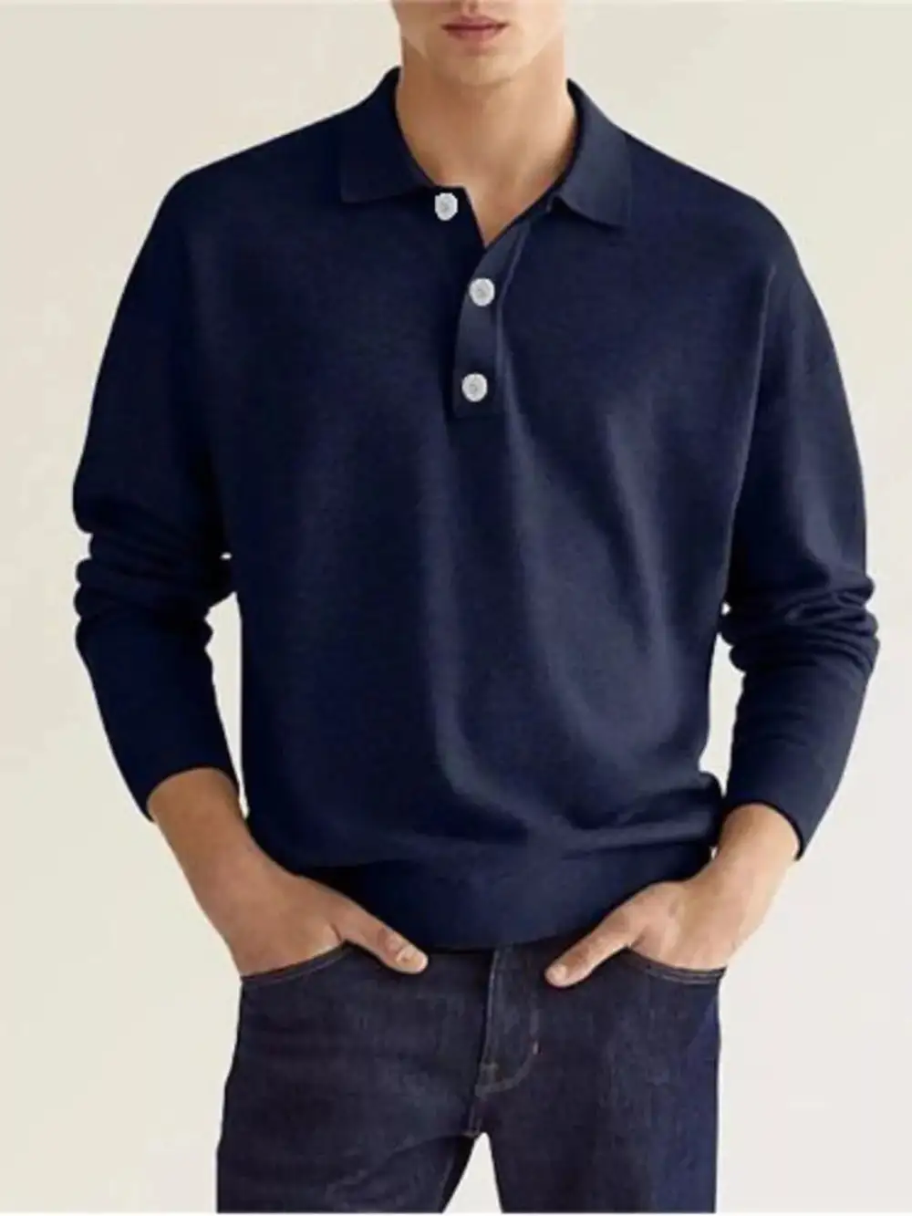 Long-Sleeve Polo Shirt