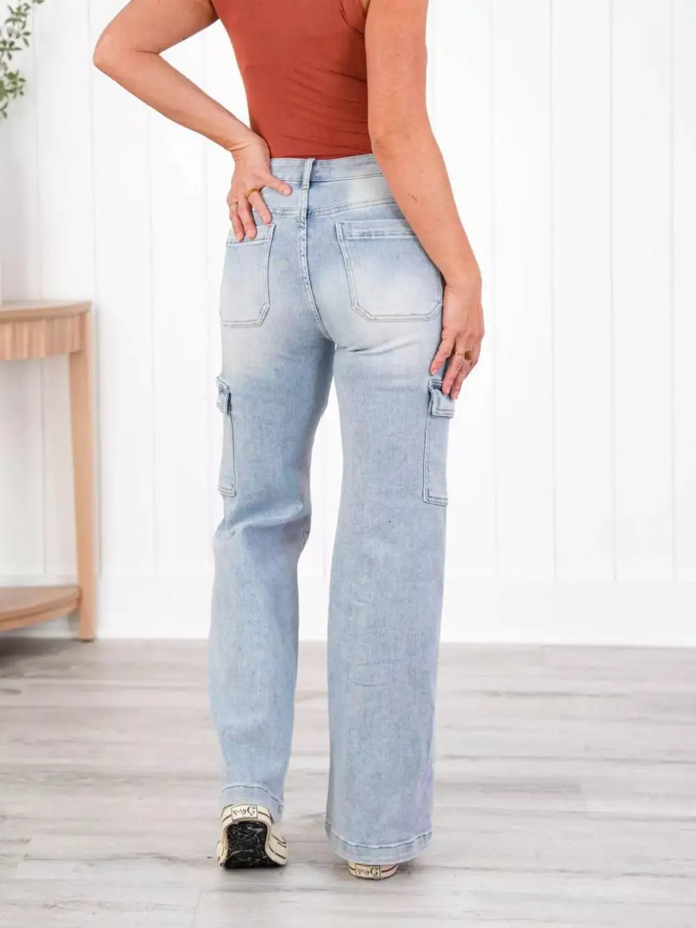 Wide Leg Denim Jeans